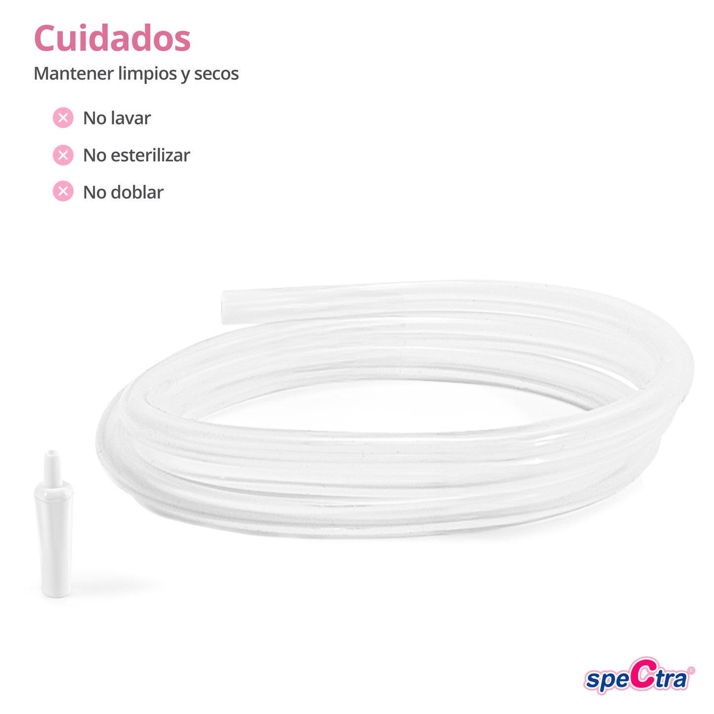Spectra Repuesto para Extractor Dual S – 2 Mangueras con 2 Adaptadores