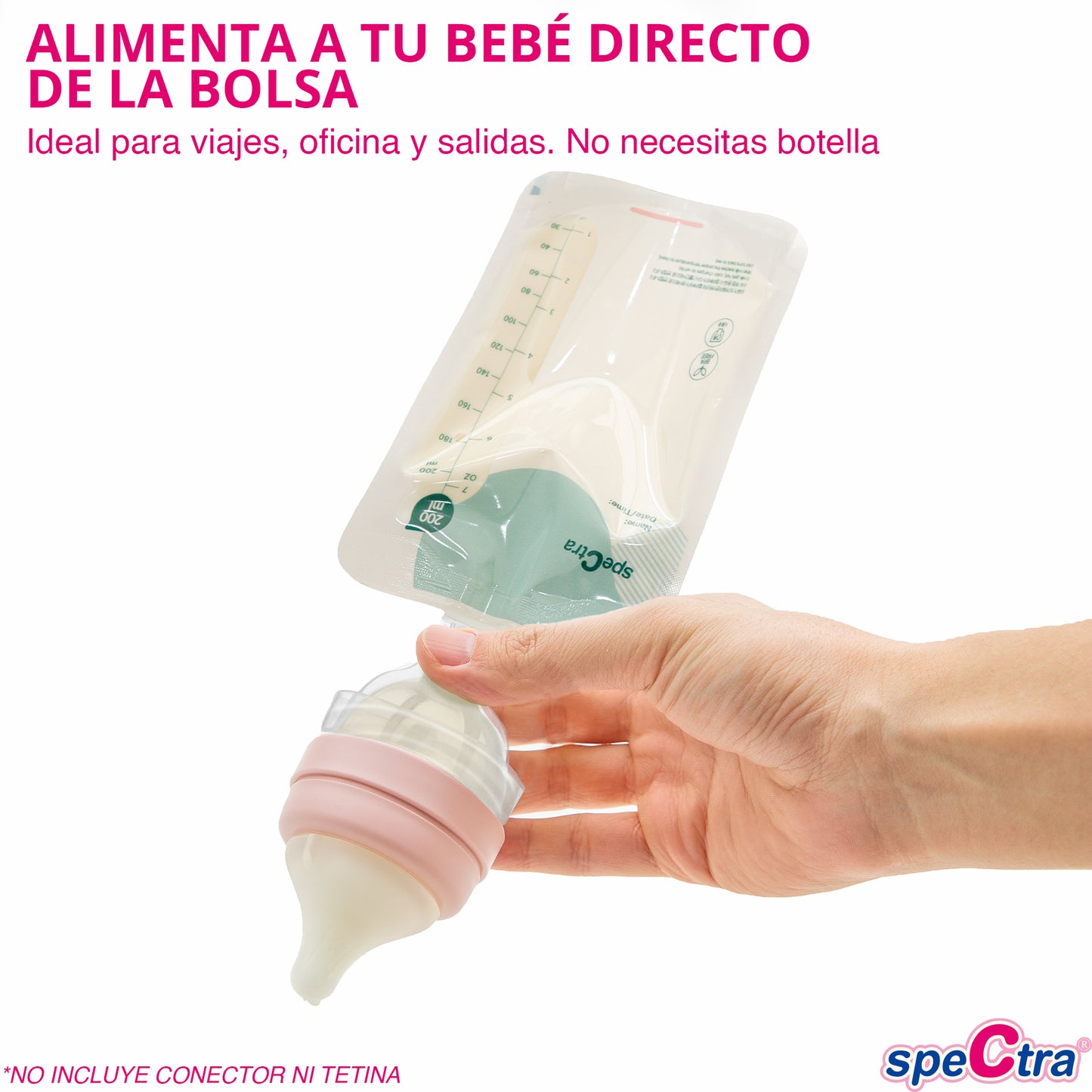 Kit de Bolsas de Almacenamiento de Leche Materna de Repuesto para Usar con Conector