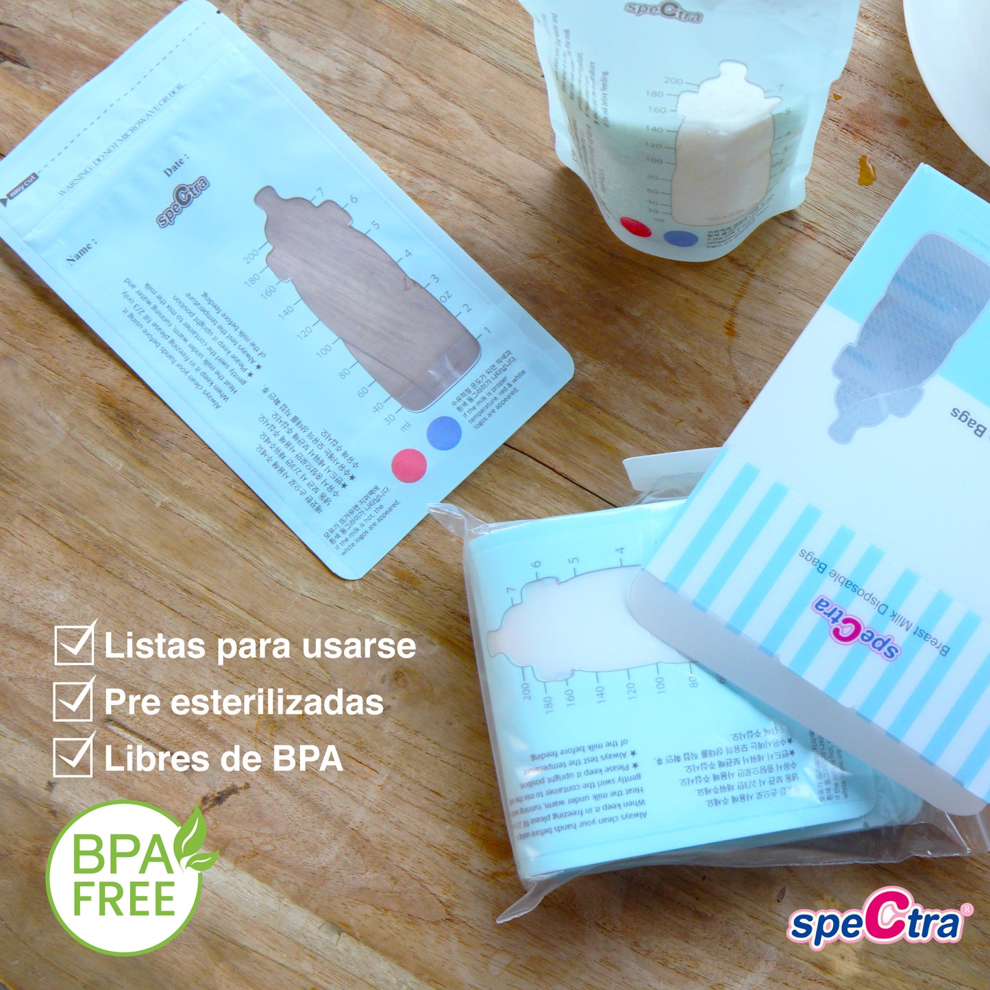 Bolsas Almacenadoras para Leche Materna