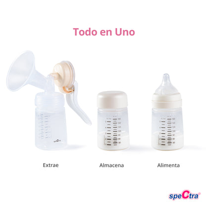 Spectra Extractor de Leche Manual de Cuello Ancho