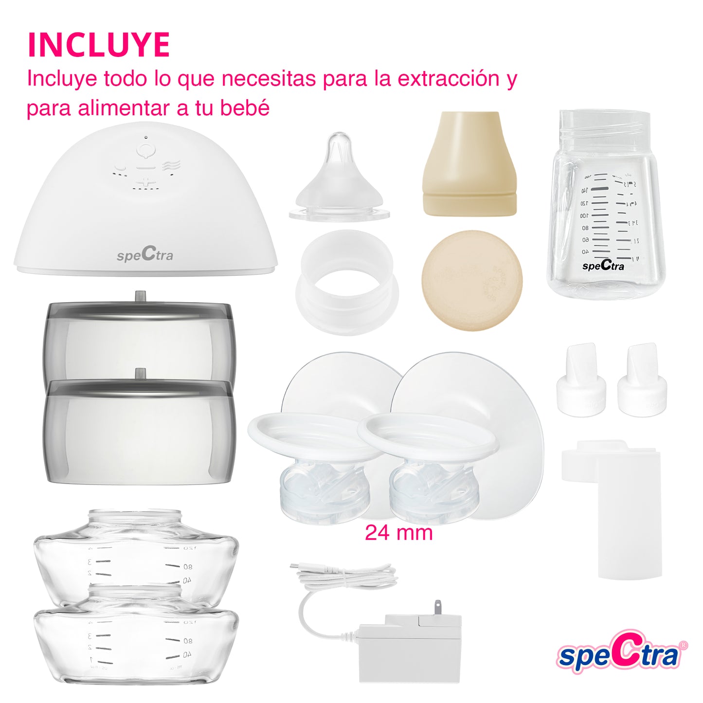 Spectra Wearable Extractor de Leche Eléctrico Manos Libres