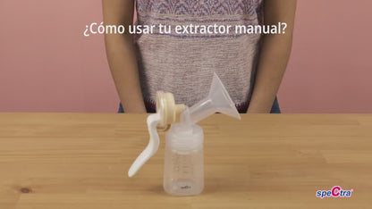 Spectra Extractor de Leche Manual de Cuello Ancho